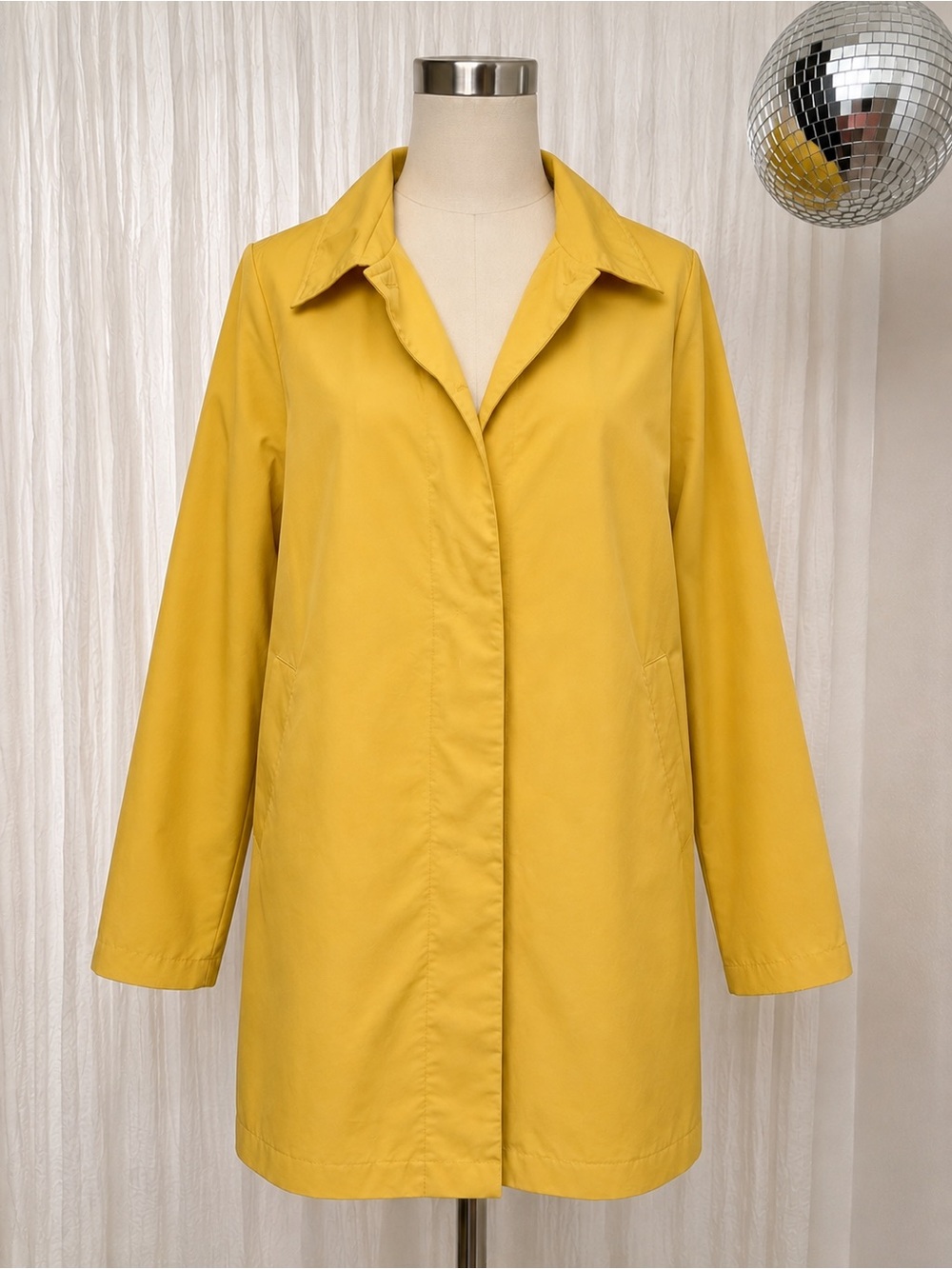 a new day Bright Yellow Trench Coat